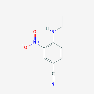 molecular formula C9H9N3O2 B1351525 4-(乙基氨基)-3-硝基苯甲腈 CAS No. 90349-18-1