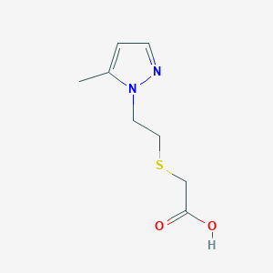 molecular formula C8H12N2O2S B1351534 [2-(5-Methyl-pyrazol-1-yl)-ethylsulfanyl]-acetic acid CAS No. 436088-32-3