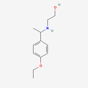 molecular formula C12H19NO2 B1351546 2-[1-(4-Ethoxy-phenyl)-ethylamino]-ethanol CAS No. 636997-13-2