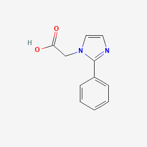 molecular formula C11H10N2O2 B1351547 2-(2-Phenyl-1H-imidazol-1-yl)acetic acid CAS No. 842958-44-5