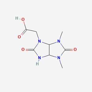 molecular formula C8H12N4O4 B1351548 (4,6-Dimethyl-2,5-dioxo-hexahydro-imidazo-[4,5-d]imidazol-1-yl)-acetic acid CAS No. 343768-54-7