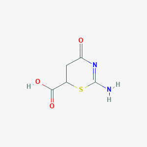 molecular formula C5H6N2O3S B1351562 2-Amino-4-oxo-5,6-dihydro-1,3-thiazine-6-carboxylic acid CAS No. 70596-36-0