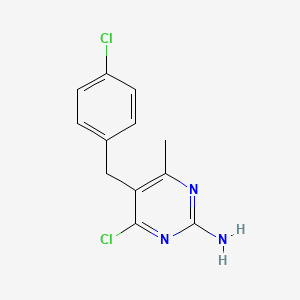 4-Chloro-5-(4-chloro-benzyl)-6-methyl-pyrimidin-2-ylamine