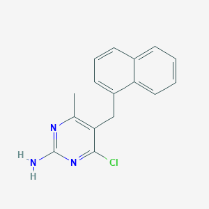 molecular formula C16H14ClN3 B1351570 4-氯-6-甲基-5-萘-1-基甲基-嘧啶-2-胺 CAS No. 500157-97-1