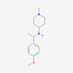 molecular formula C15H24N2O B1351572 [1-(4-甲氧基苯基)-乙基]-(1-甲基哌啶-4-基)-胺 CAS No. 626217-82-1