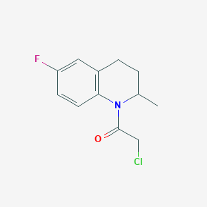 2-Chloro-1-(6-fluoro-2-methyl-3,4-dihydro-2H-quinolin-1-yl)-ethanone
