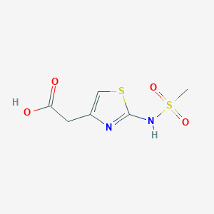 {2-[(Methylsulfonyl)amino]-1,3-thiazol-4-yl}acetic acid