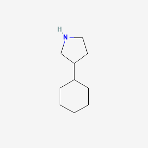 molecular formula C10H19N B1351582 3-Cyclohexylpyrrolidine CAS No. 78813-85-1