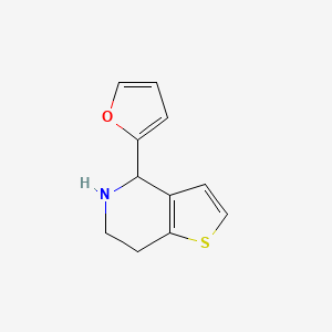 molecular formula C11H11NOS B1351584 4-Furan-2-yl-4,5,6,7-tetrahydro-thieno[3,2-c]pyridine CAS No. 878435-99-5