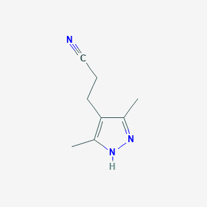3-(3,5-dimethyl-1H-pyrazol-4-yl)propanenitrile