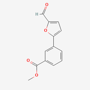 molecular formula C13H10O4 B1351602 Methyl 3-(5-formyl-2-furyl)benzoate CAS No. 591723-69-2