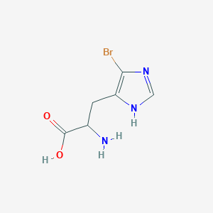 molecular formula C6H8BrN3O2 B13516055 4-Bromohistidine 