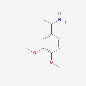 molecular formula C10H15NO2 B1351634 1-(3,4-Dimethoxyphenyl)ethanamine CAS No. 50919-08-9