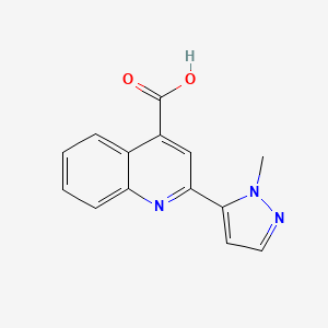 2-(1-methyl-1H-pyrazol-5-yl)quinoline-4-carboxylic acid