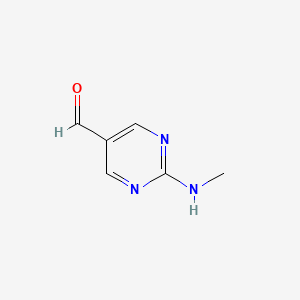 molecular formula C6H7N3O B1351647 2-Methylamino-pyrimidine-5-carbaldehyde CAS No. 672307-83-4