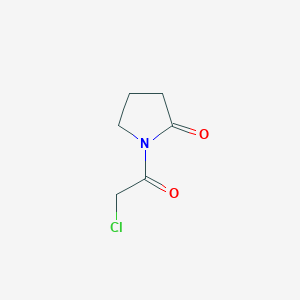 molecular formula C6H8ClNO2 B1351649 1-(2-Chloro-acetyl)-pyrrolidin-2-one CAS No. 43170-60-1