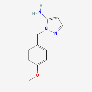 molecular formula C11H13N3O B1351651 1-(4-methoxybenzyl)-1H-pyrazol-5-amine CAS No. 3528-45-8