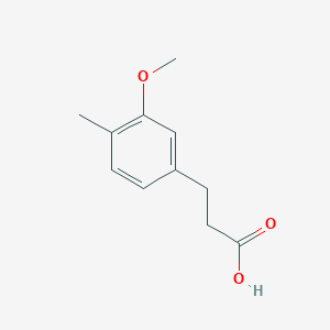 molecular formula C11H14O3 B1351657 3-(3-Methoxy-4-methylphenyl)propanoic acid CAS No. 67199-60-4
