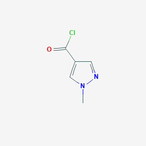 molecular formula C5H5ClN2O B1351661 1-Methyl-1H-pyrazole-4-carbonyl chloride CAS No. 79583-19-0