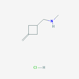 molecular formula C7H14ClN B13516703 Methyl[(3-methylidenecyclobutyl)methyl]amine hydrochloride 