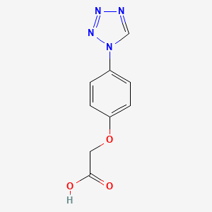 molecular formula C9H8N4O3 B1351681 [4-(1H-tetrazol-1-yl)phenoxy]acetic acid CAS No. 832740-47-3