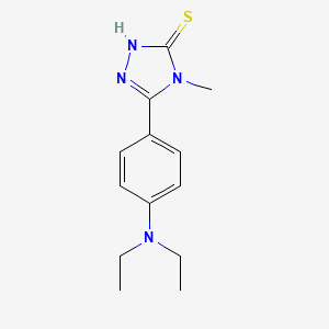 molecular formula C13H18N4S B1351720 5-[4-(diethylamino)phenyl]-4-methyl-4H-1,2,4-triazole-3-thiol CAS No. 669748-04-3