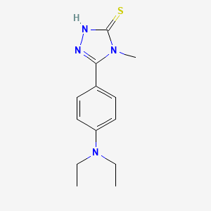 5-[4-(diethylamino)phenyl]-4-methyl-4H-1,2,4-triazole-3-thiol