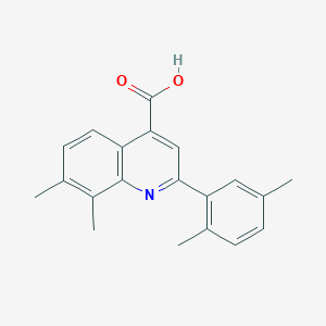 2-(2,5-Dimethylphenyl)-7,8-dimethylquinoline-4-carboxylic acid