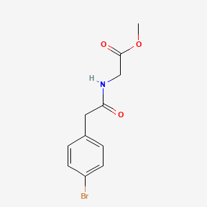 molecular formula C11H12BrNO3 B1351743 methyl N-[(4-bromophenyl)acetyl]glycinate CAS No. 524032-63-1