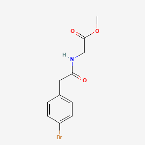 Methyl 2-[[2-(4-bromophenyl)acetyl]amino]acetate