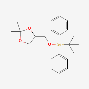molecular formula C22H30O3Si B1351750 tert-Butyl((2,2-dimethyl-1,3-dioxolan-4-yl)methoxy)diphenylsilane 