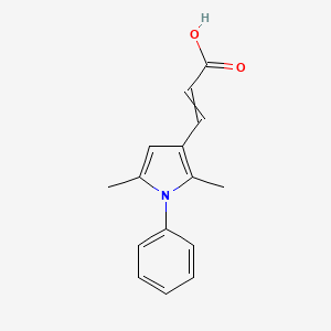 3-(2,5-Dimethyl-1-phenylpyrrol-3-yl)prop-2-enoic acid