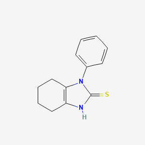 molecular formula C13H14N2S B1351763 1-phenyl-4,5,6,7-tetrahydro-1H-benzimidazole-2-thiol CAS No. 72324-66-4