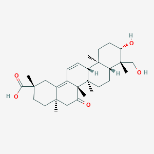 molecular formula C30H44O5 B135177 Glnsf CAS No. 139163-14-7