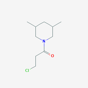 molecular formula C10H18ClNO B1351772 1-(3-CHLOROPROPANOYL)-3,5-DIMETHYLPIPERIDINE CAS No. 349097-99-0