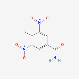 molecular formula C8H7N3O5 B1351774 4-Methyl-3,5-dinitrobenzamide CAS No. 4551-76-2