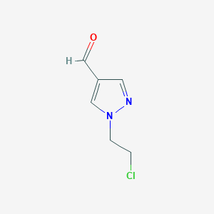 1-(2-chloroethyl)-1H-pyrazole-4-carbaldehyde