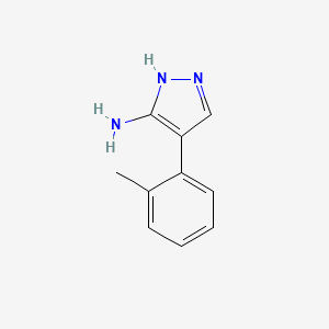 molecular formula C10H11N3 B1351795 4-(2-Methyl-phenyl)-2H-pyrazol-3-ylamine CAS No. 93048-45-4