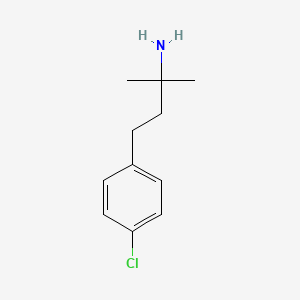 molecular formula C11H16ClN B13517960 4-(4-Chlorophenyl)-2-methylbutan-2-amine 