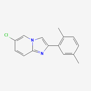 molecular formula C15H13ClN2 B1351799 6-Chloro-2-(2,5-dimethylphenyl)imidazo[1,2-a]pyridine CAS No. 881040-64-8