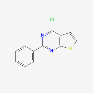 molecular formula C12H7ClN2S B1351817 4-Chloro-2-phenylthieno[2,3-d]pyrimidine CAS No. 56843-80-2