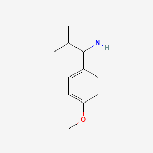 molecular formula C12H19NO B1351826 1-(4-甲氧基苯基)-N,2-二甲基丙-1-胺 CAS No. 881486-12-0