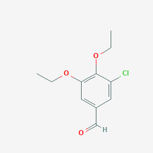 molecular formula C11H13ClO3 B1351827 3-Chloro-4,5-diethoxybenzaldehyde CAS No. 110732-06-4