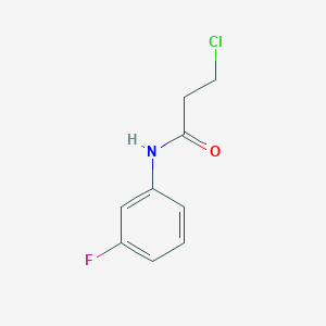 molecular formula C9H9ClFNO B1351846 3-chloro-N-(3-fluorophenyl)propanamide CAS No. 100638-26-4