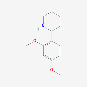 molecular formula C13H19NO2 B1351848 2-(2,4-二甲氧基苯基)哌啶 CAS No. 383128-01-6