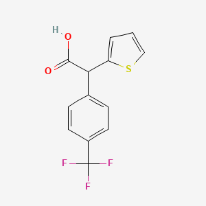 molecular formula C13H9F3O2S B1351851 2-(2-Thienyl)-2-[4-(Trifluoromethyl)Phenyl]Acetic Acid CAS No. 885950-82-3
