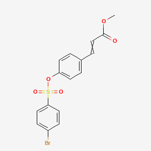 Methyl 3-(4-{[(4-bromophenyl)sulfonyl]oxy}phenyl)acrylate