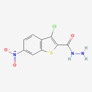 molecular formula C9H6ClN3O3S B1351863 3-Chloro-6-nitro-1-benzothiophene-2-carbohydrazide CAS No. 676348-44-0