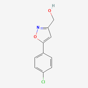 molecular formula C10H8ClNO2 B1351874 (5-(4-Chlorophenyl)isoxazol-3-YL)methanol CAS No. 81282-13-5
