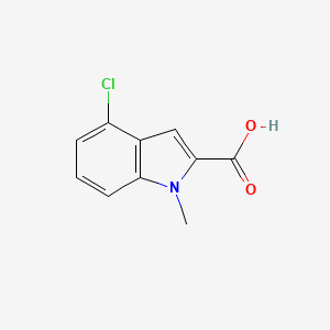 molecular formula C10H8ClNO2 B1351884 4-chloro-1-methyl-1H-indole-2-carboxylic acid CAS No. 23967-44-4